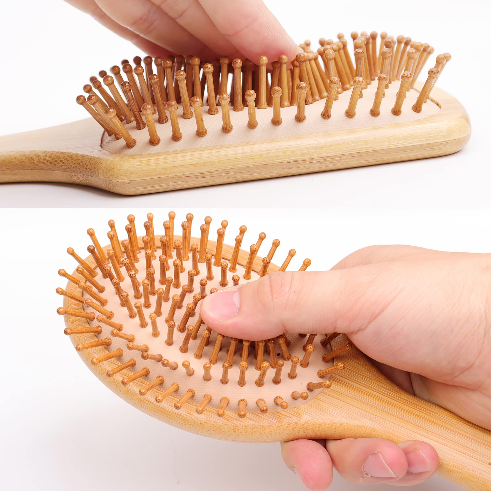 Brosse JRCELIY en bambou pour cheveux fins et lisses