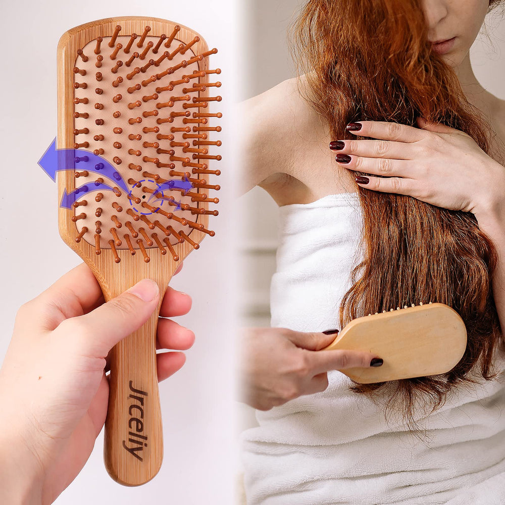 Aspect doux et naturel de la brosse JRCELIY en bambou