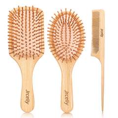 Brosse JRCELIY en bambou naturelle pour cheveux secs
