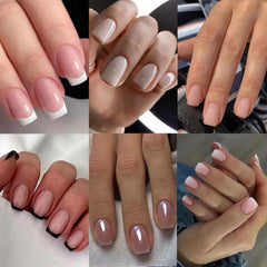 Jsiallye: ensemble de 6 modèles d’ongles pour varier les looks.