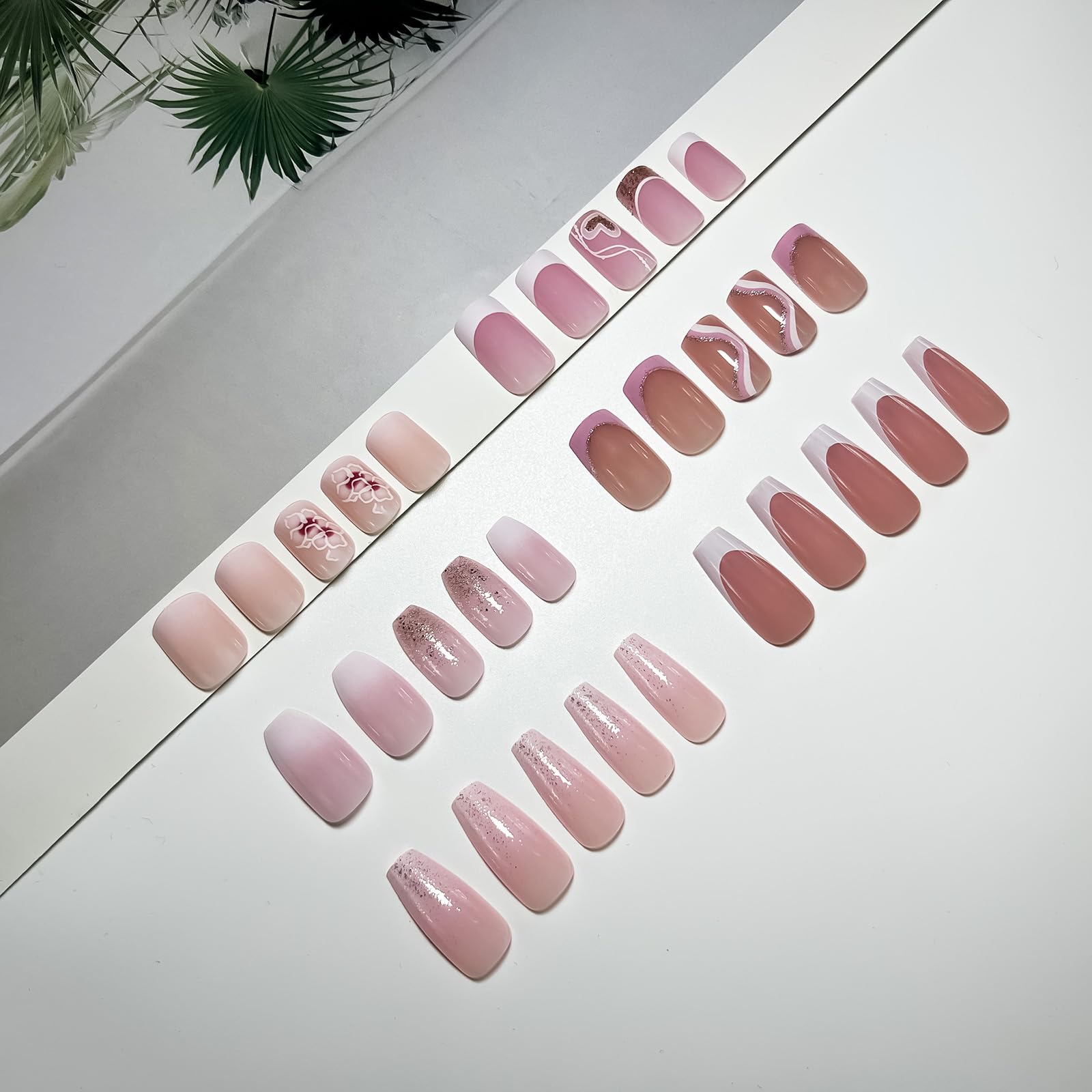 Jsiallye: kit d’ongles réutilisables prêt à être taillé et polir.