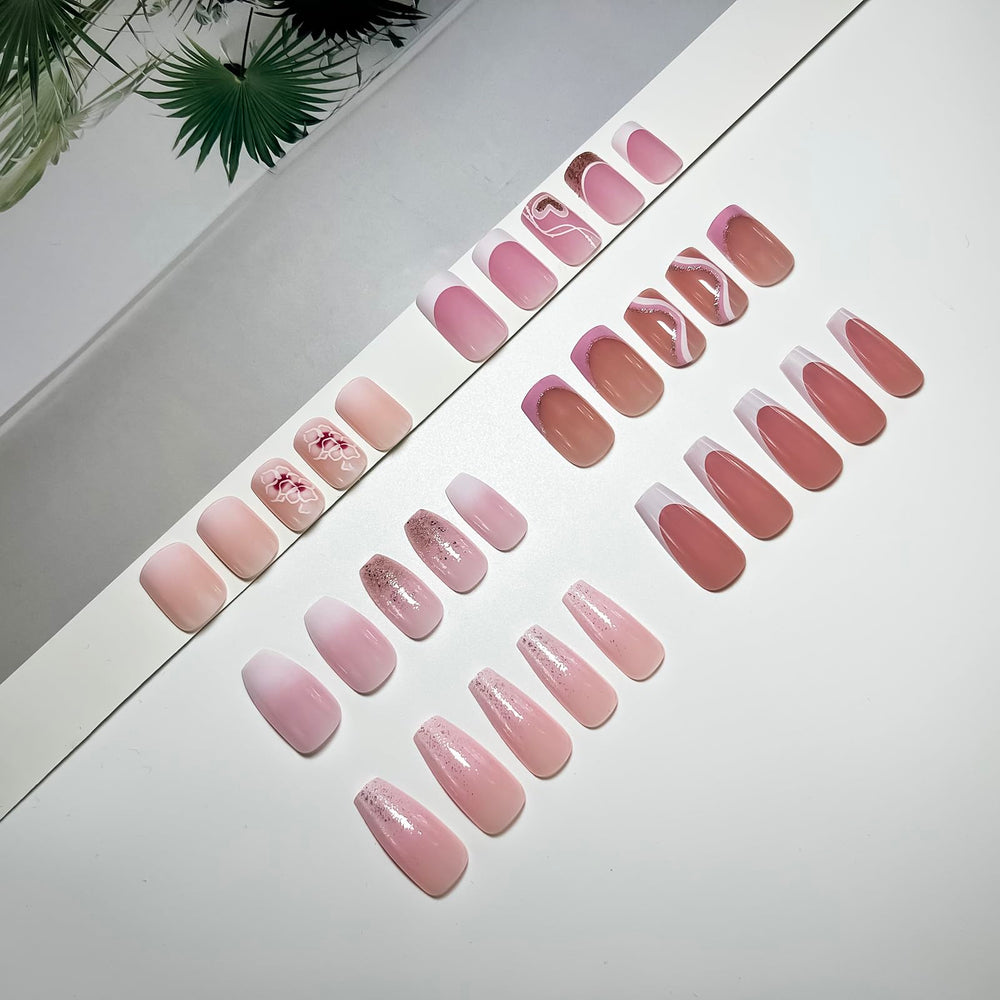 Jsiallye: kit d’ongles réutilisables prêt à être taillé et polir.