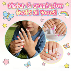 Jsiallye ongles enfants trois styles variés pour un look ludique