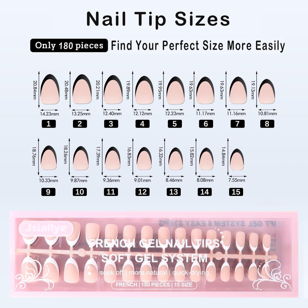 Ongles Jsiallye durables et réutilisables, sans résidu