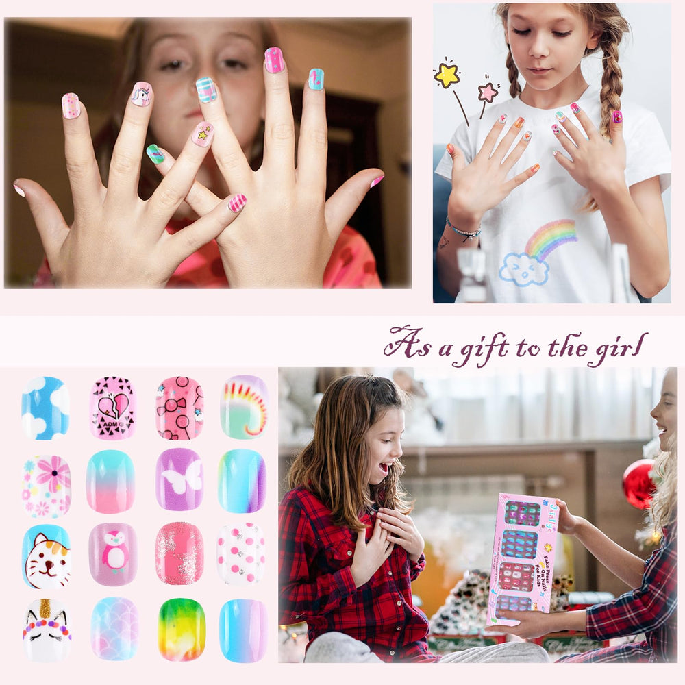 Jsiallye onglets-presse-enfants Coffret coloré — prêt à poser sans effort.