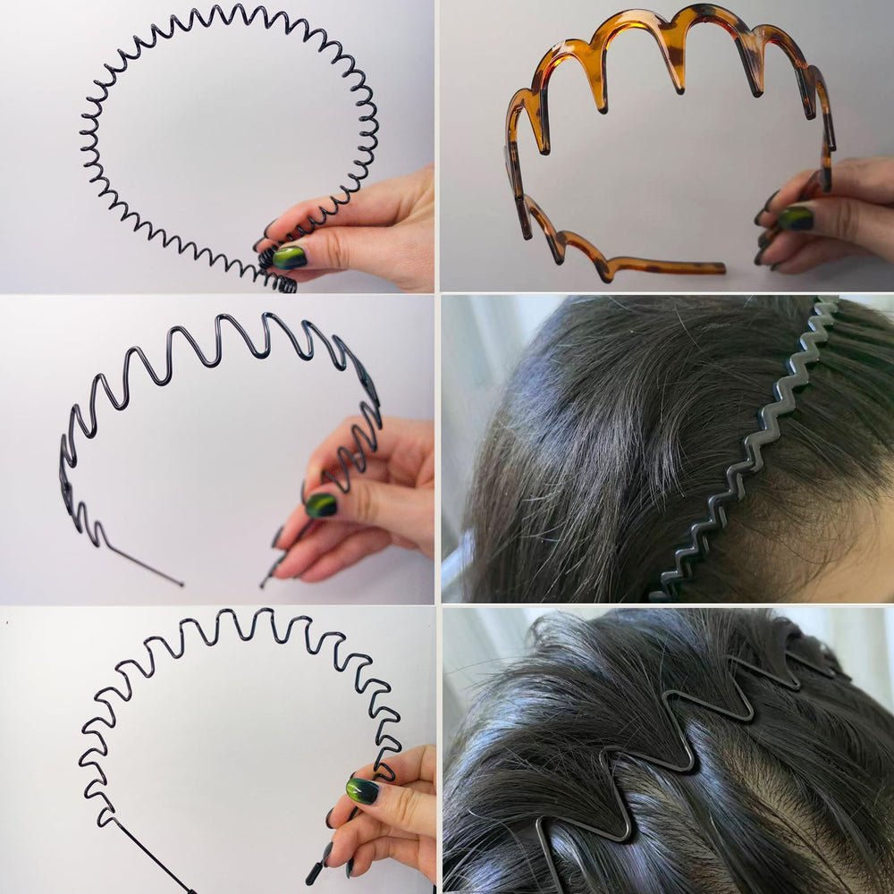 JsqFogey bandeaux zigzag dents – maintien anti-glissement au quotidien.
