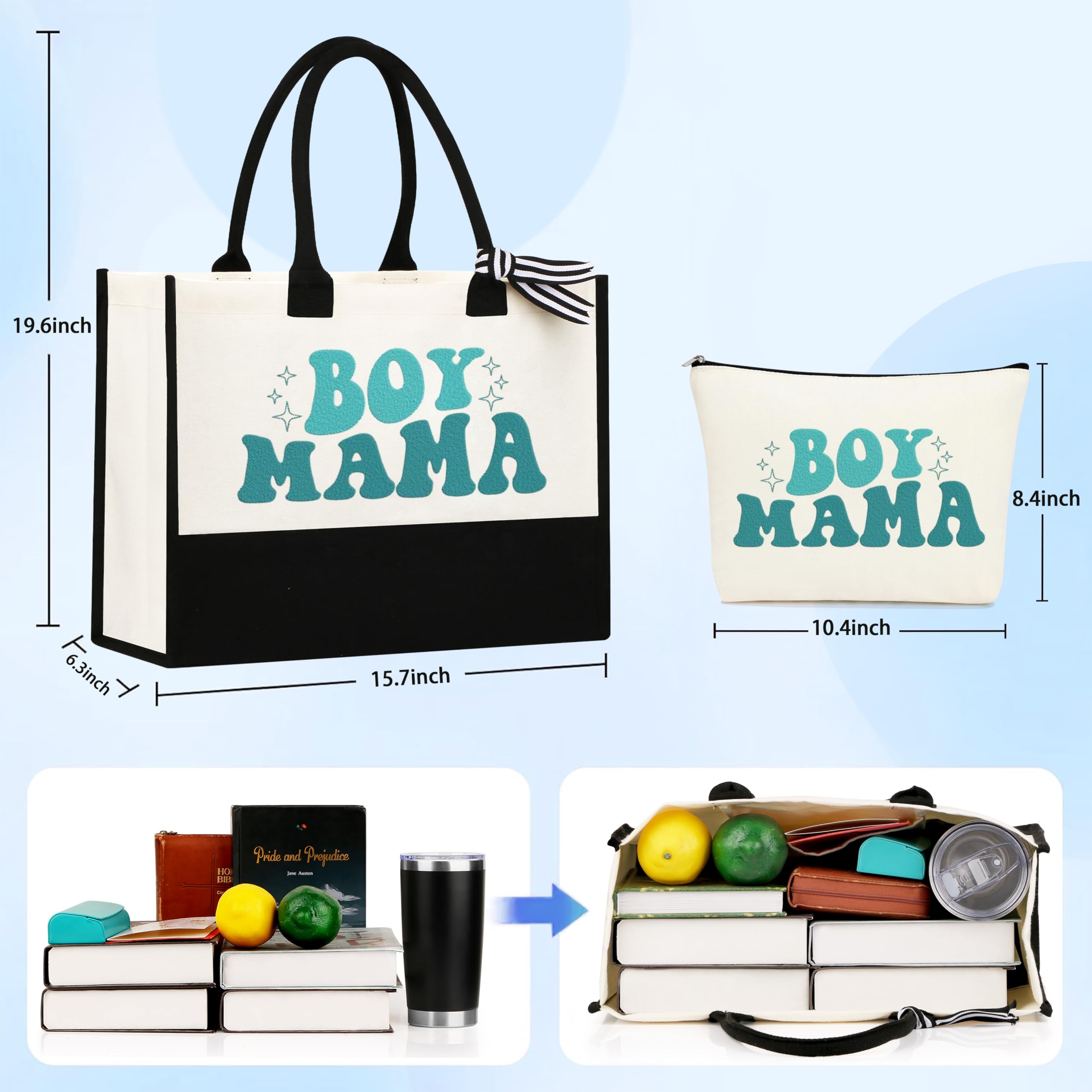 Sac tote JSTUMB grande capacité: parfait pour repas et courses.