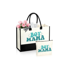 Sac tote JSTUMB Maman Garçon: rangement pratique pour le quotidien.