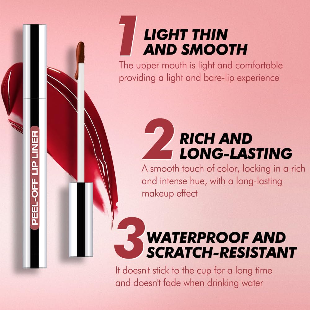 JUAAZIN teinte lèvres pelable brun naturel foncé pour fini riche et résistant.