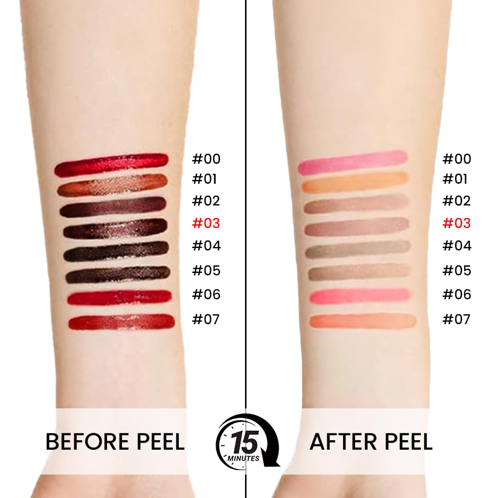 JUAAZIN teinte lèvres pelable chocolat pour teinte profonde et longue tenue.