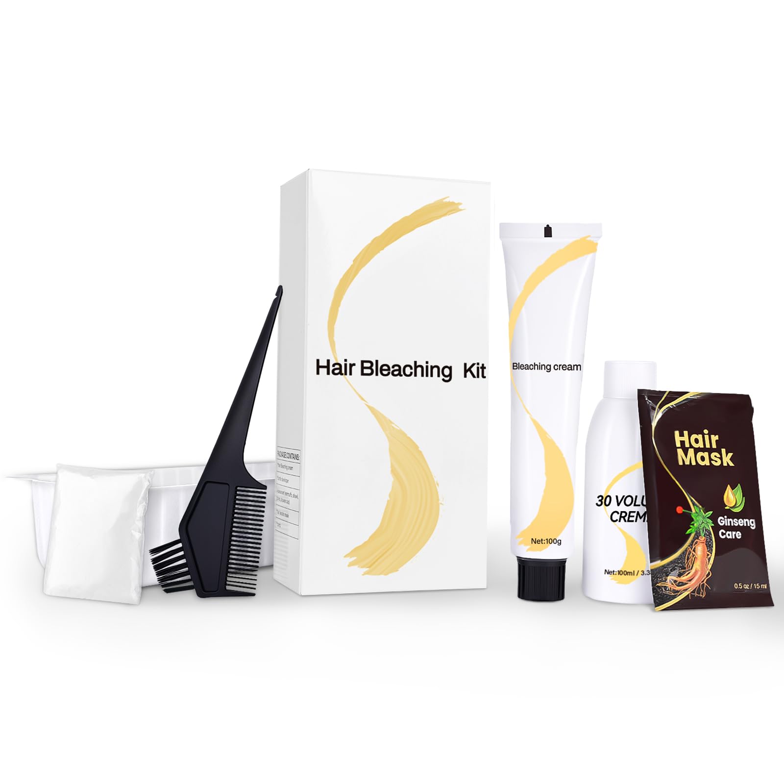 JUANCHI Gentle Cream Hair Bleach Kit – emballage prêt à l’emploi pour usage à domicile