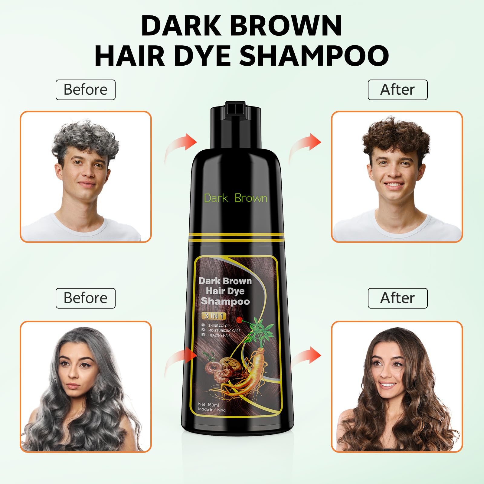 JUANCHI Shampoing colorant texture crème pour une application uniforme.
