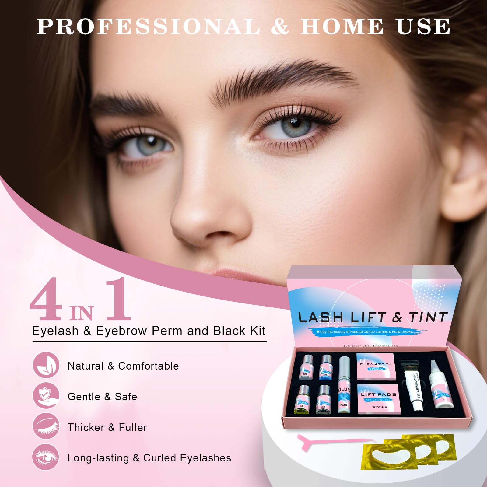 JUANPHEA Lash Lift Kit apres-soin doux et durable.