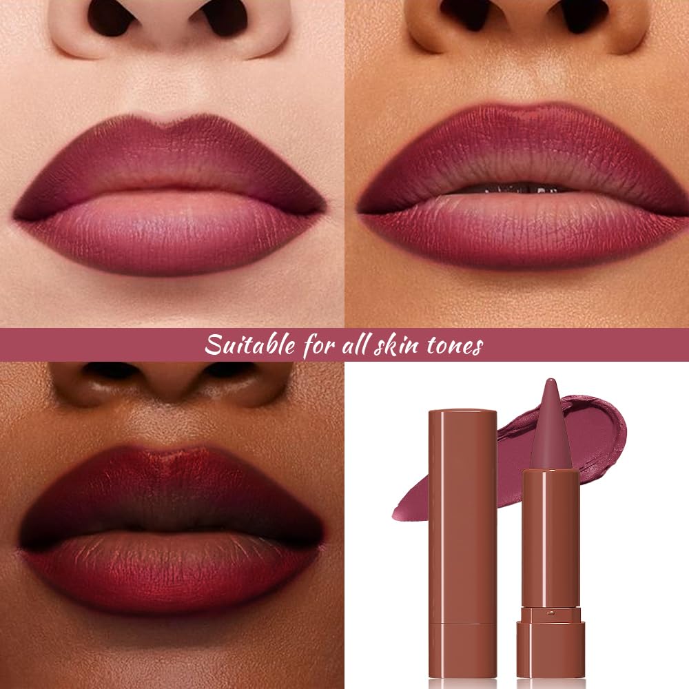 JUAAZIN produit 2-en-1 contour et rouge à lèvres pour polyvalence.