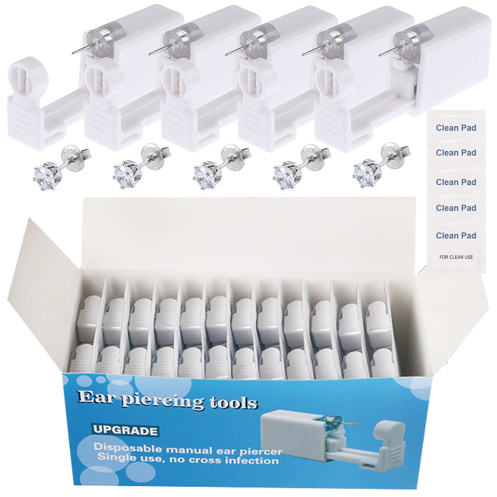 Judero kit piercing oreille 72pcs ensemble complet pratique
