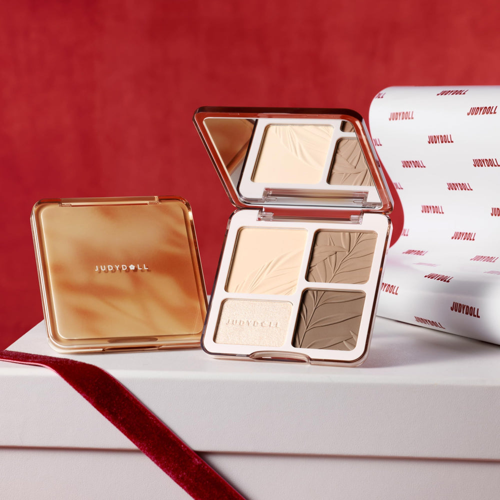 Coffret-maquillage-compact-9-teintes JUDYDOLL: tout-en-un pour routines rapides