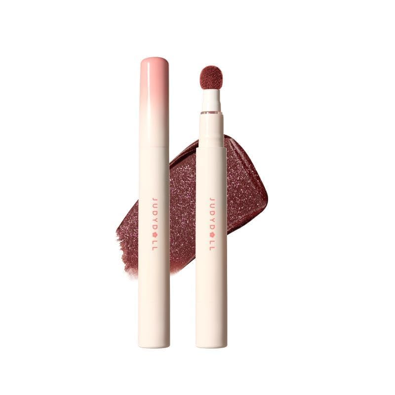 JUDYDOLL Cushion Matte Lip Cream pout close-up with rich color and silky texture.