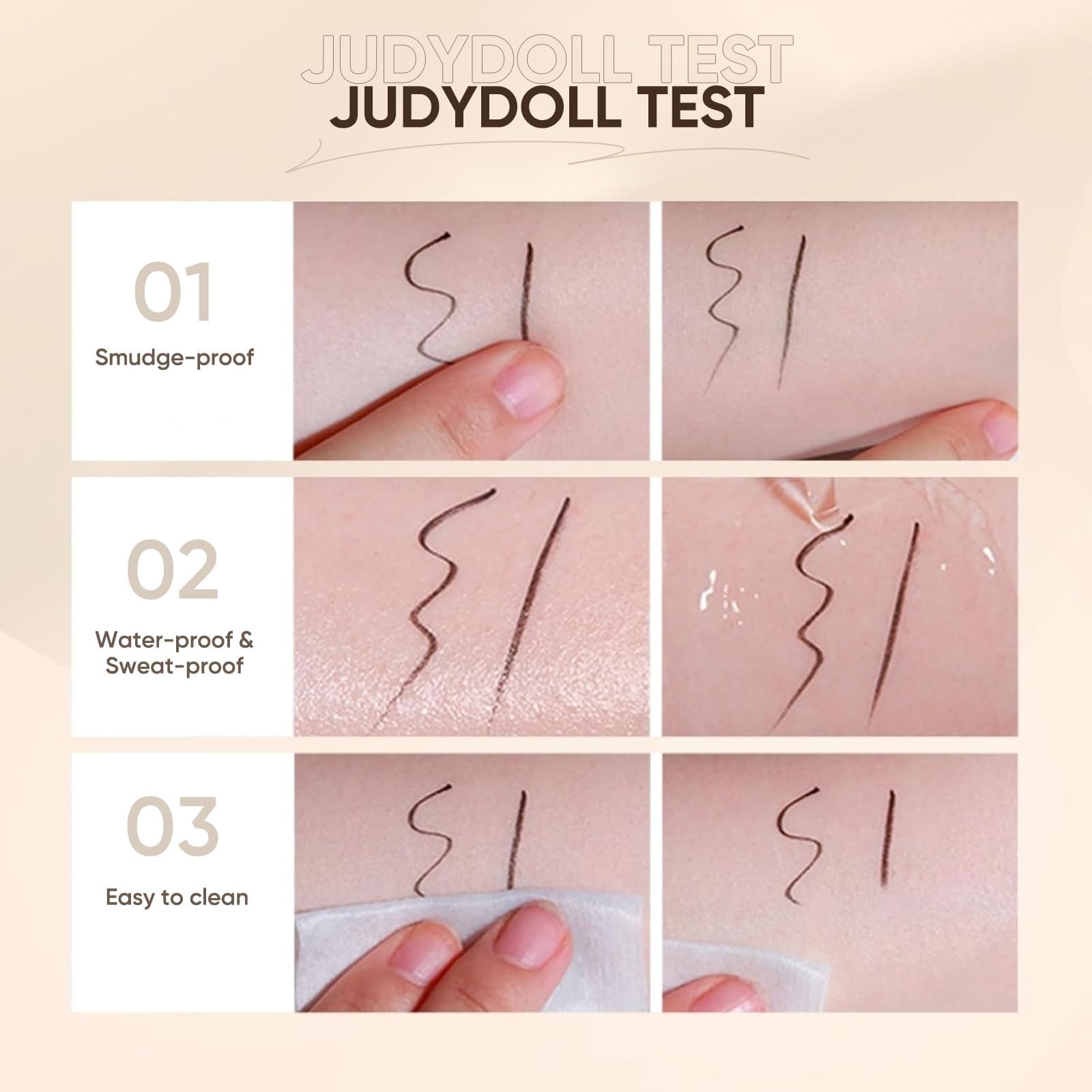 Liner JUDYDOLL – brosse flexible évitant les fuites lors du tracé.