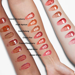 Judydoll Ice Watery Lip Gloss applicator close-up for precise color