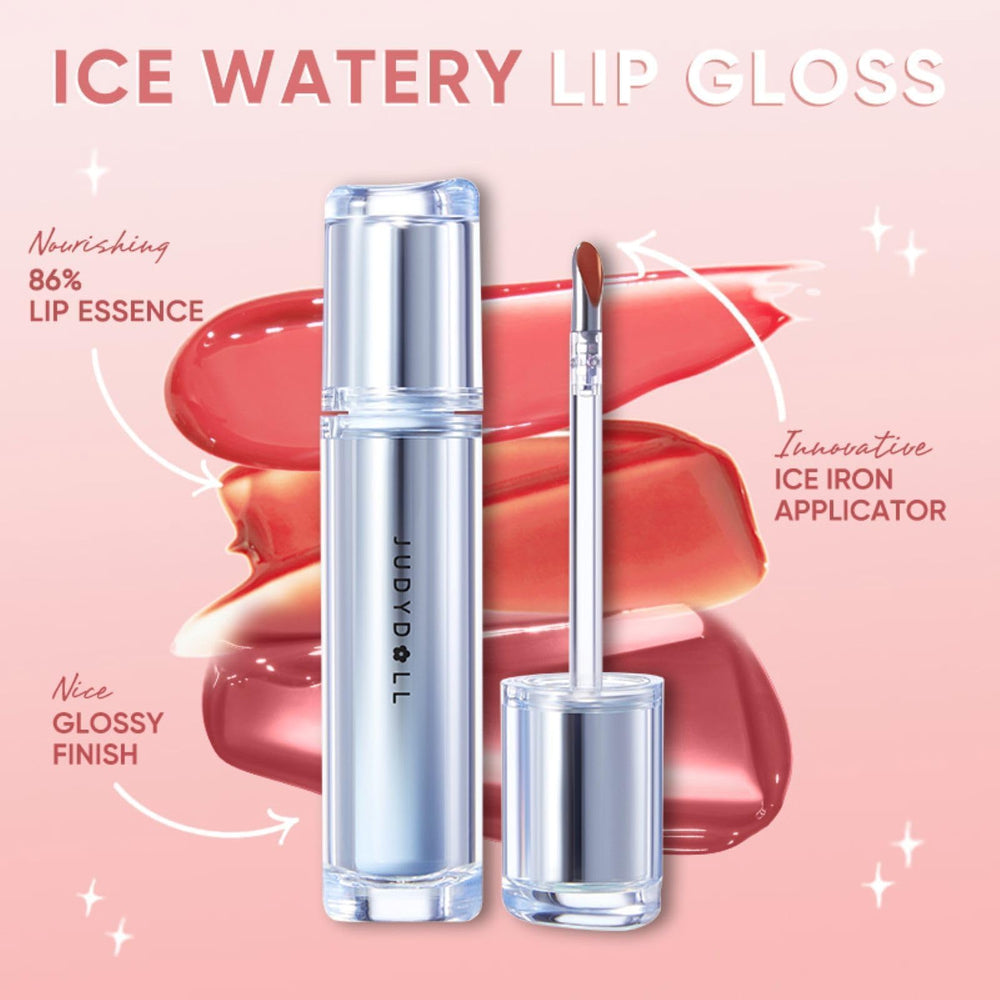 Judydoll Ice Watery Lip Gloss liquid texture indicating smooth wear