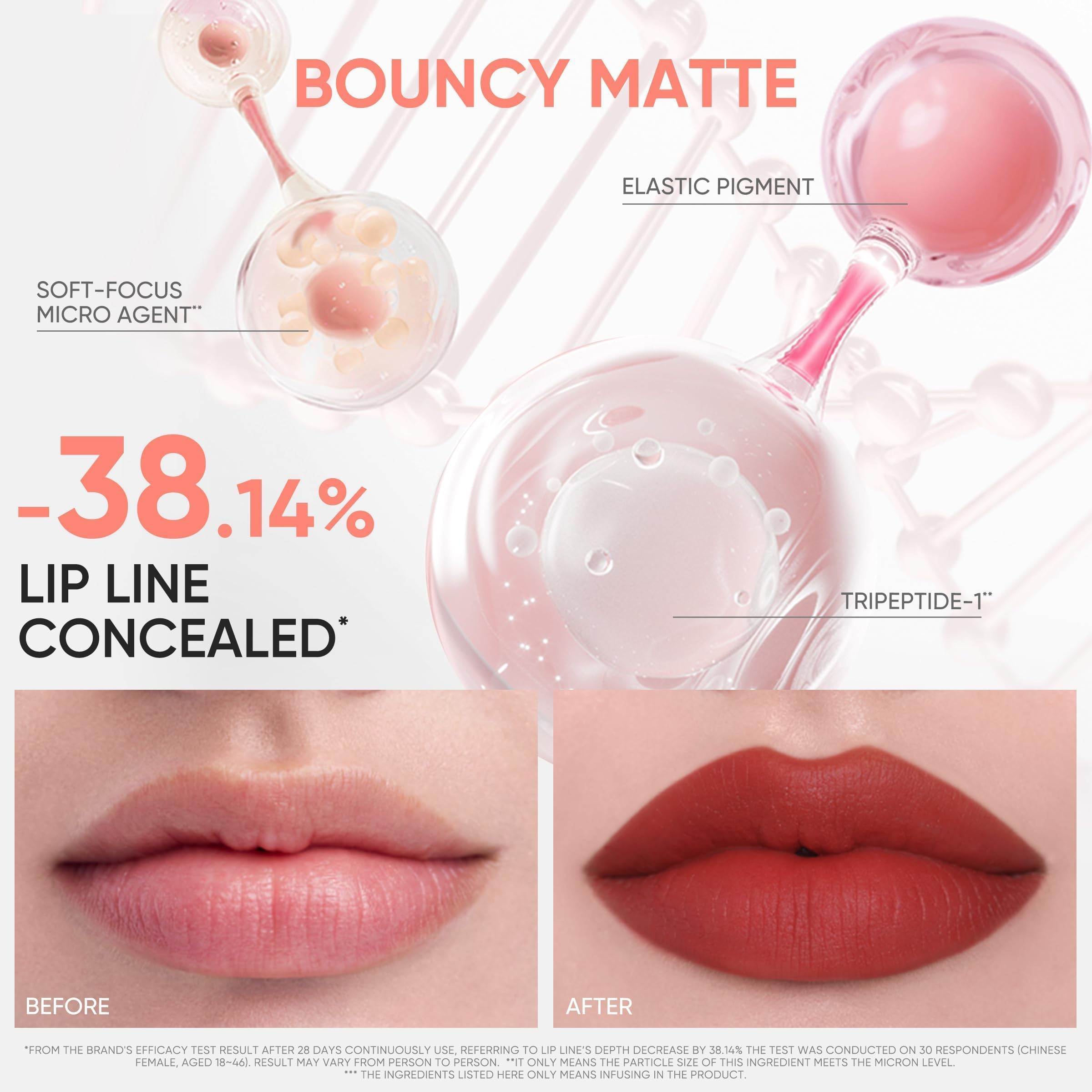 JUDYDOLL Lip line-blurring effect visualization on lips