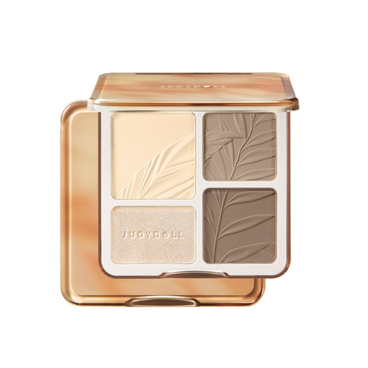 Palette JUDYDOLL éclat et contour dans un compact pratique pour le teint chaud.