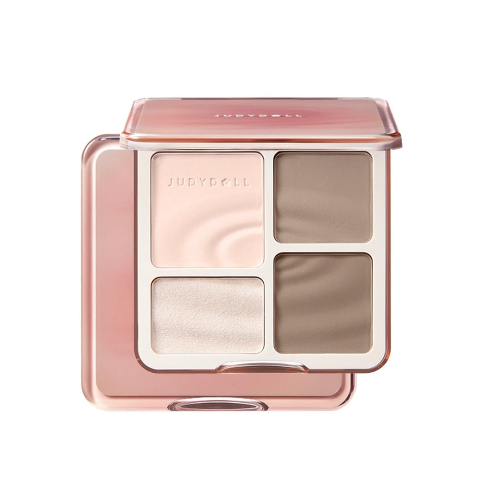 Palette JUDYDOLL pour mise en lumière et contour, teint sculpté et naturel