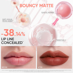 JUDYDOLL tri peptide-squalane hydration visual highlights lip care for comfortable wear.