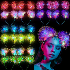 Bandeau oreilles-chat LED Juexica, couleurs changeantes pour un look festif
