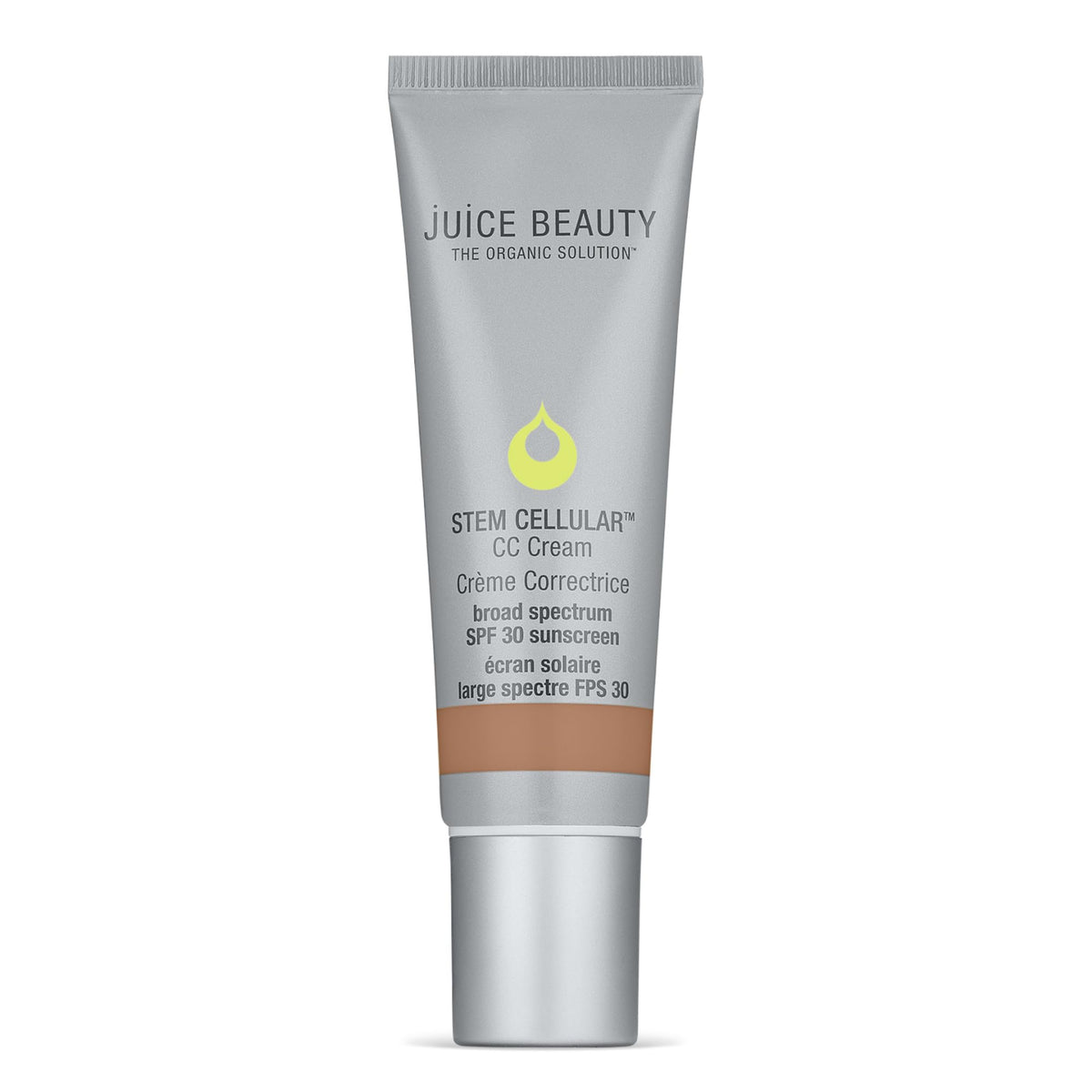 Juice Beauty Stem Cellular CC Cream SPF 30 Éclat Île, lueur légère sur le visage.