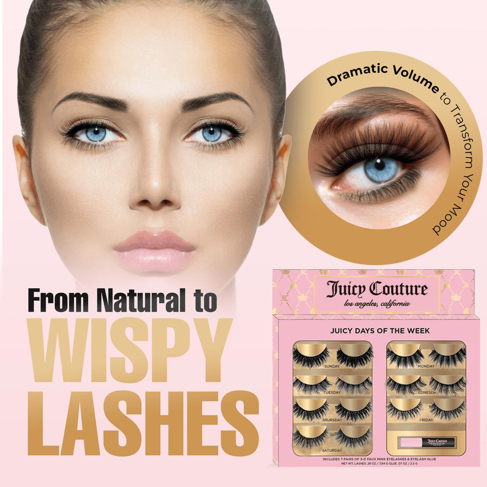 Cils Juicy Couture naturel avec effet subtil, utilisation quotidienne.