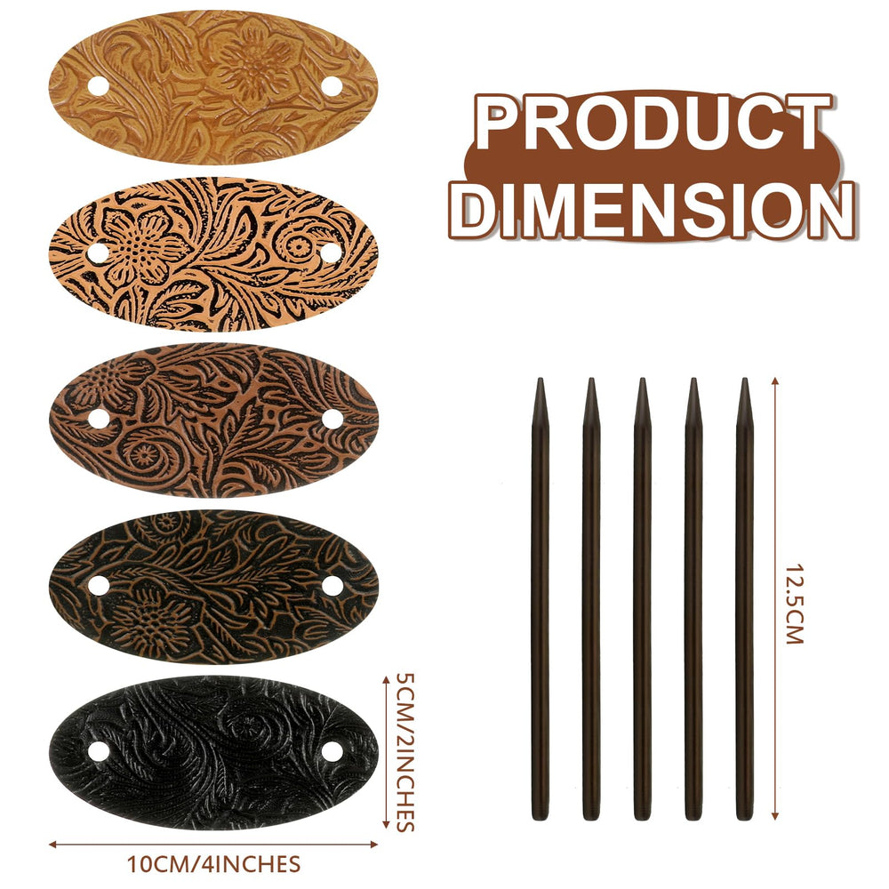Juinte barrette en cuir synthétique ovale – légèreté et tenue durable