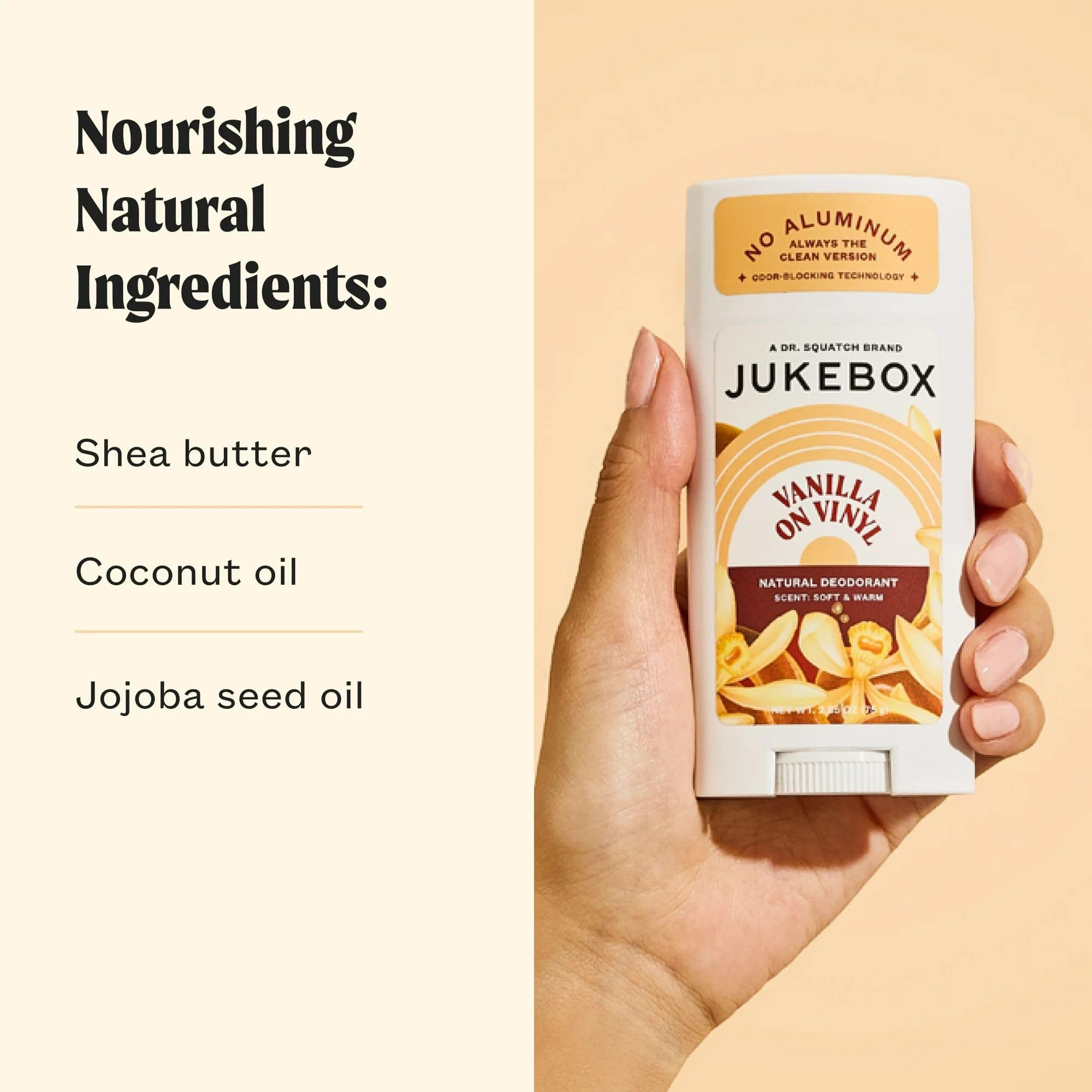 JUKEBOX Déodorant, technologie anti-odeur avec fécule-arrow-root et charbon
