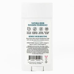 JUKEBOX Déodorant femmes, ingrédients naturels en texture crème pour la peau.