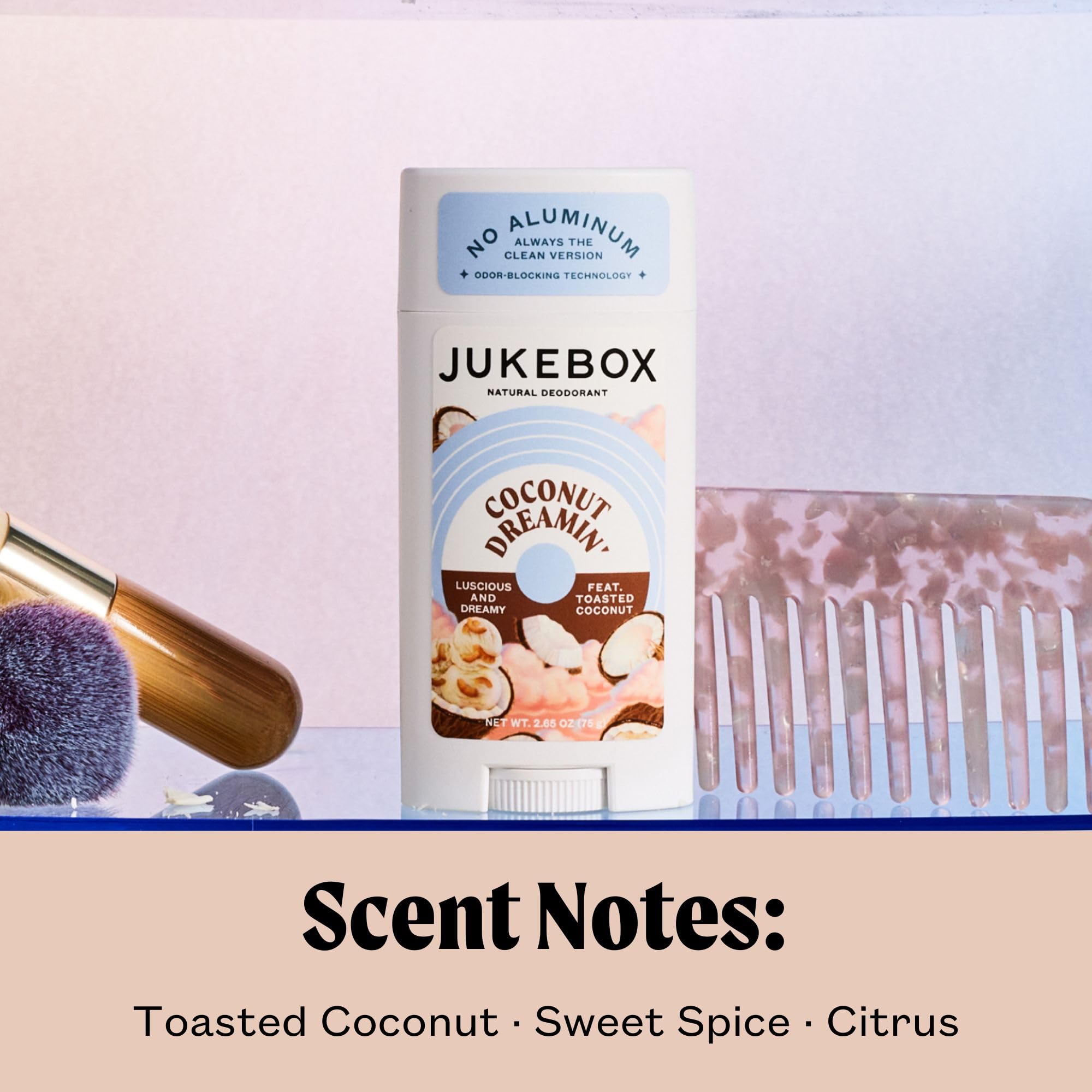 JUKEBOX Déodorant contenant beurre de karité, soin nourrissant pour la peau.