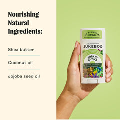 JUKEBOX ingrédients karité et jojoba – hydratants pour la peau.