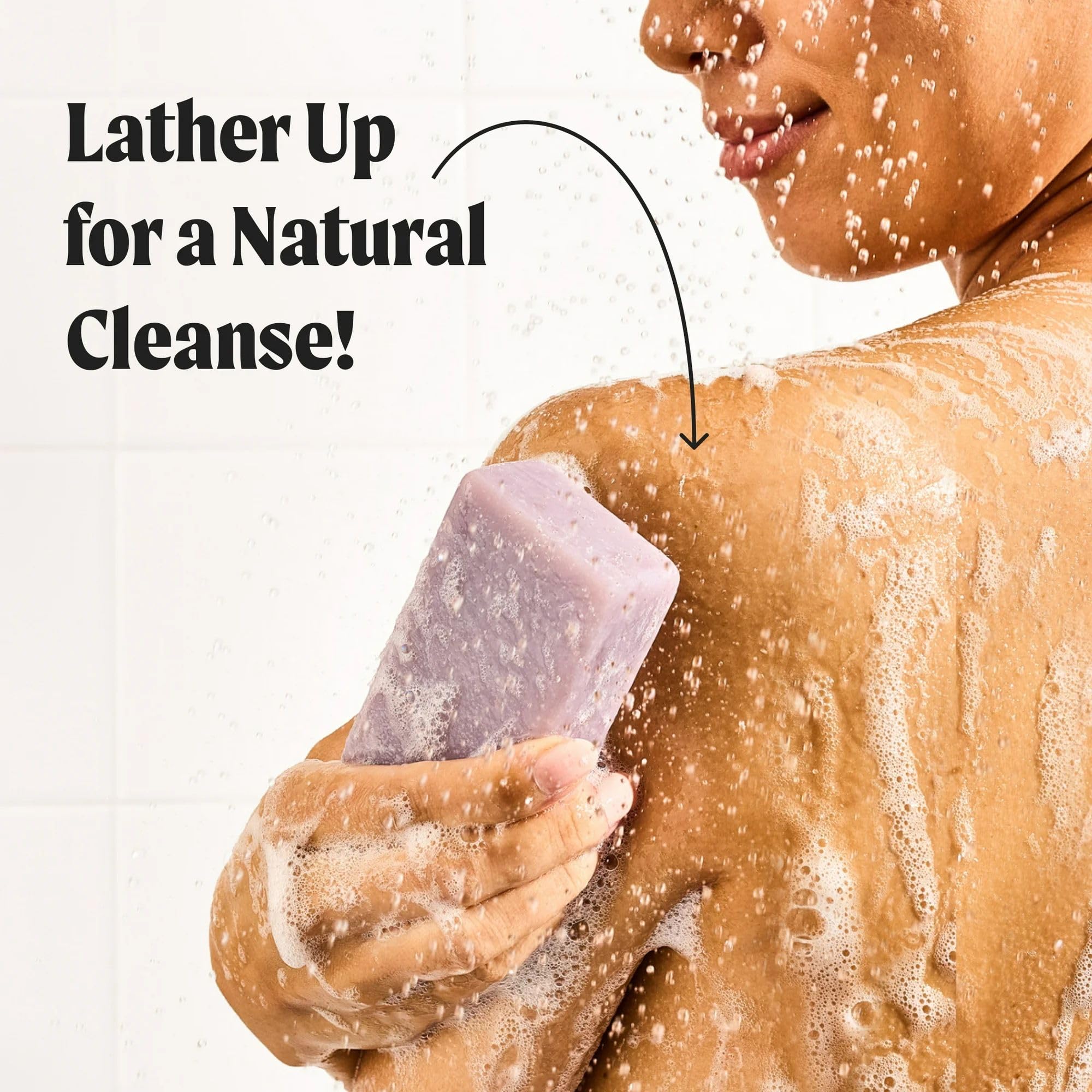 JUKEBOX Lavender Fields Forever Kaolin clay aids gentle cleansing.