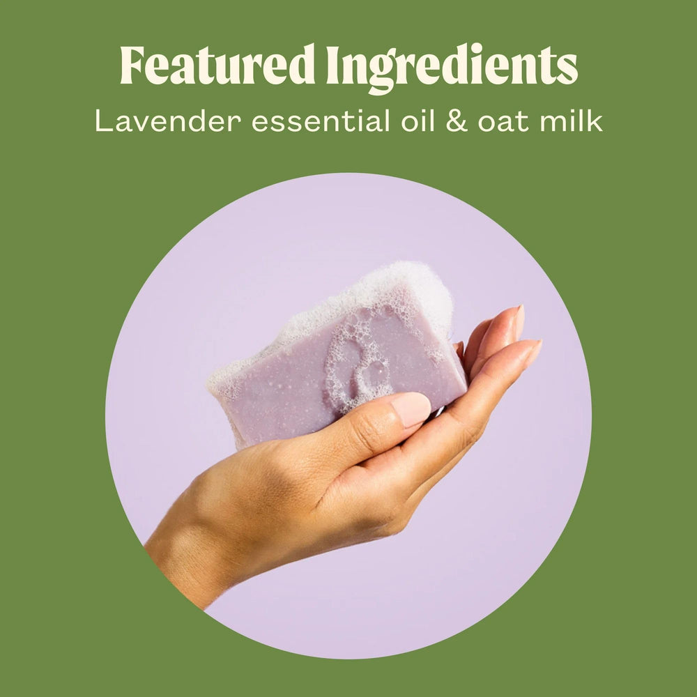 JUKEBOX Lavender Fields Forever soap in packaging, ideal for gifting or self care routines.