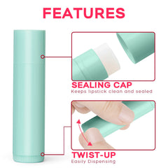 Tubes transparents avec bouchons dans le kit JuLand pour DIY