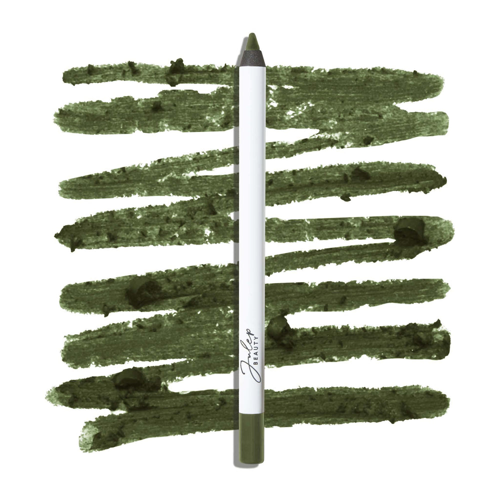 Julep Crayon Gel Yeux vert camo mat durable.