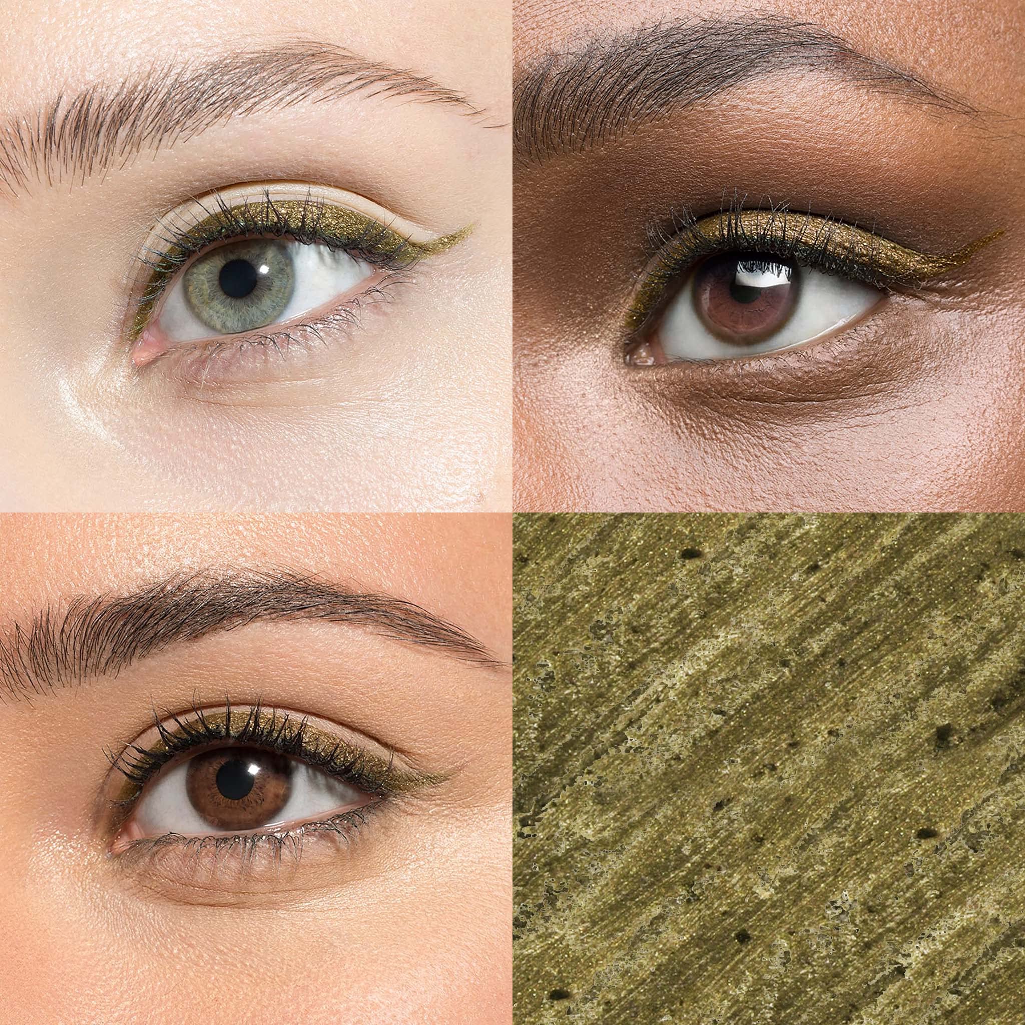 Julep Quand Crayon Rencontre Gel Olive doré scintillant précision au ras des cils