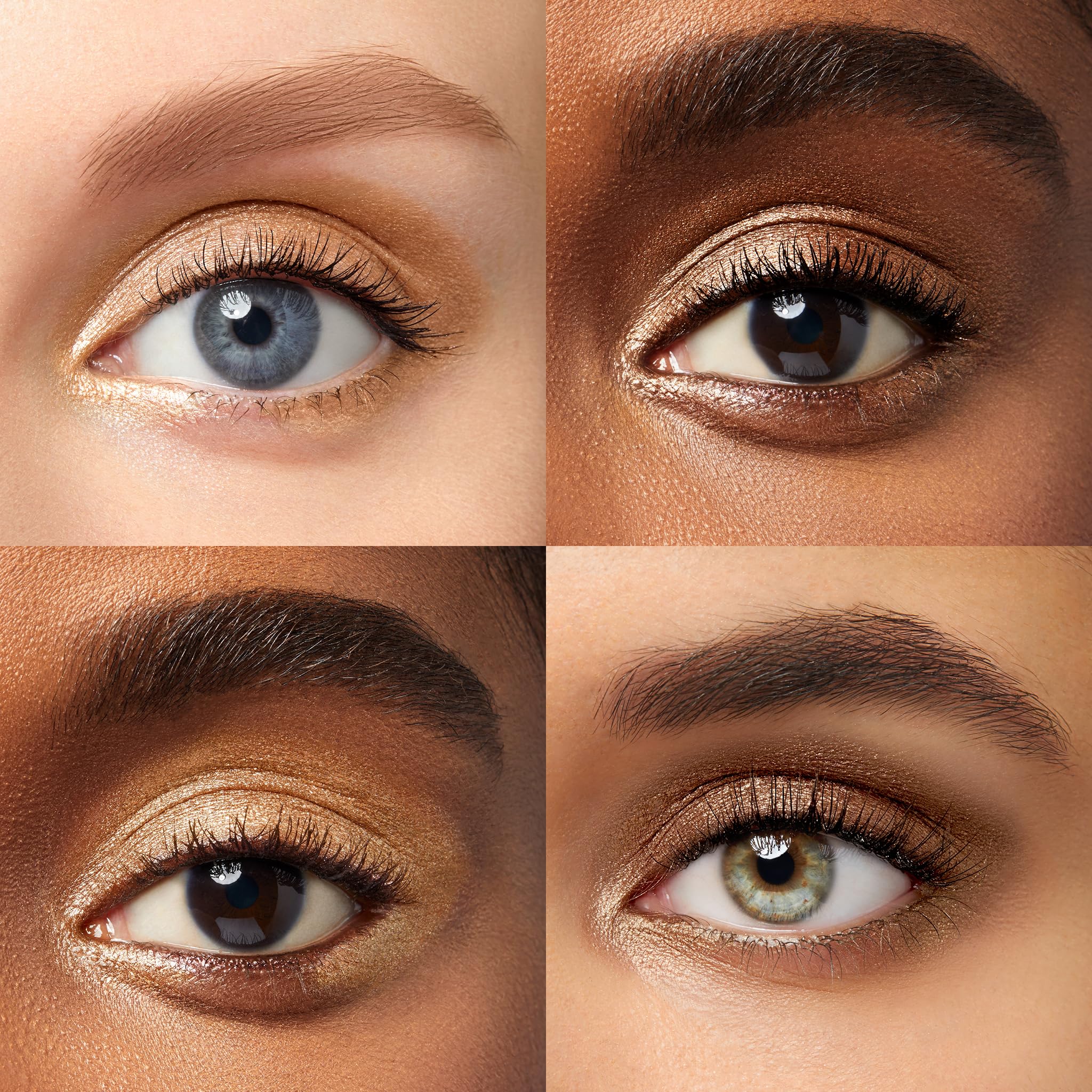 Fard à paupières Julep 101 Duo – Ombre Or Chaud, application fluide.