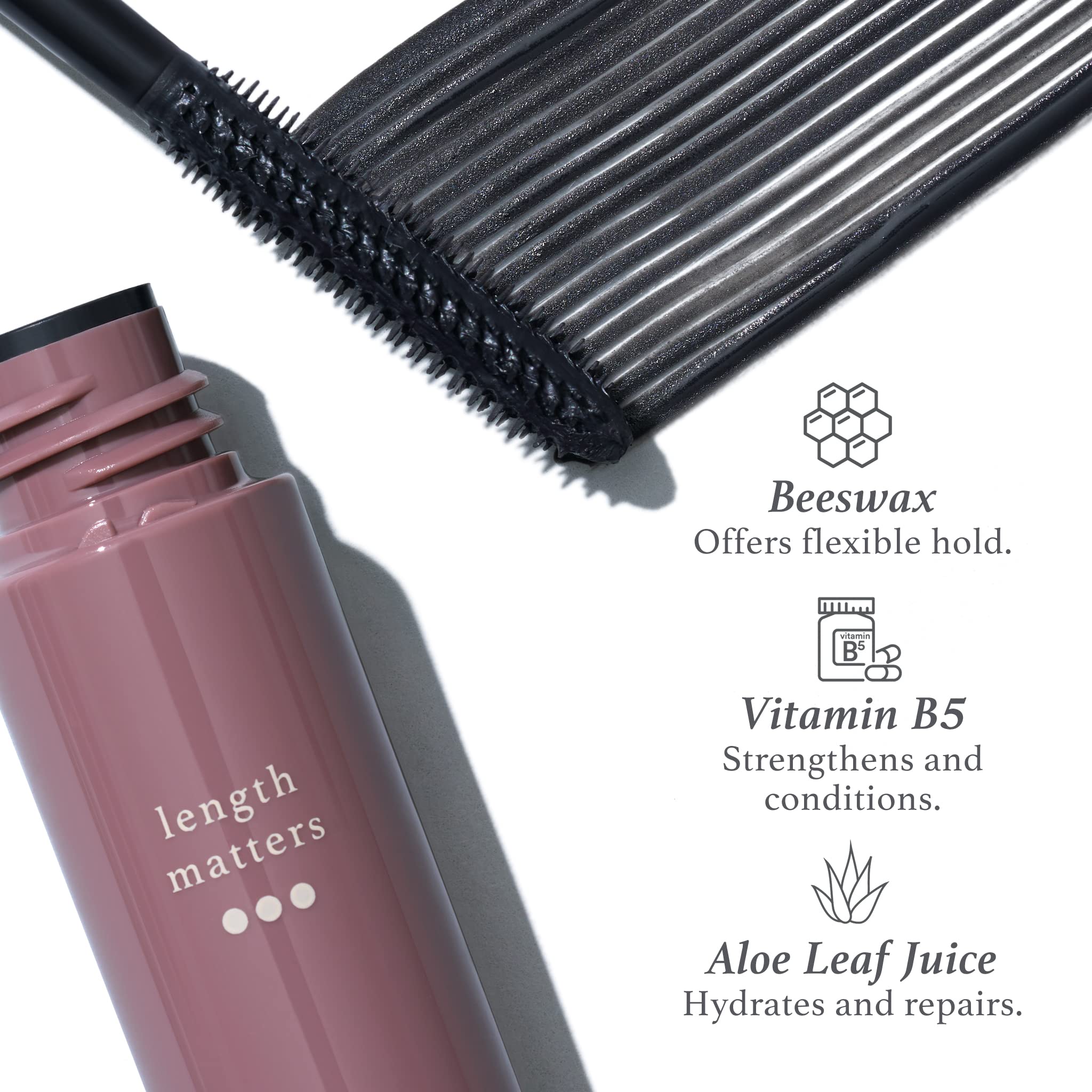 Julep Length Matters Mascara : brosse micro pour séparation sans paquets.