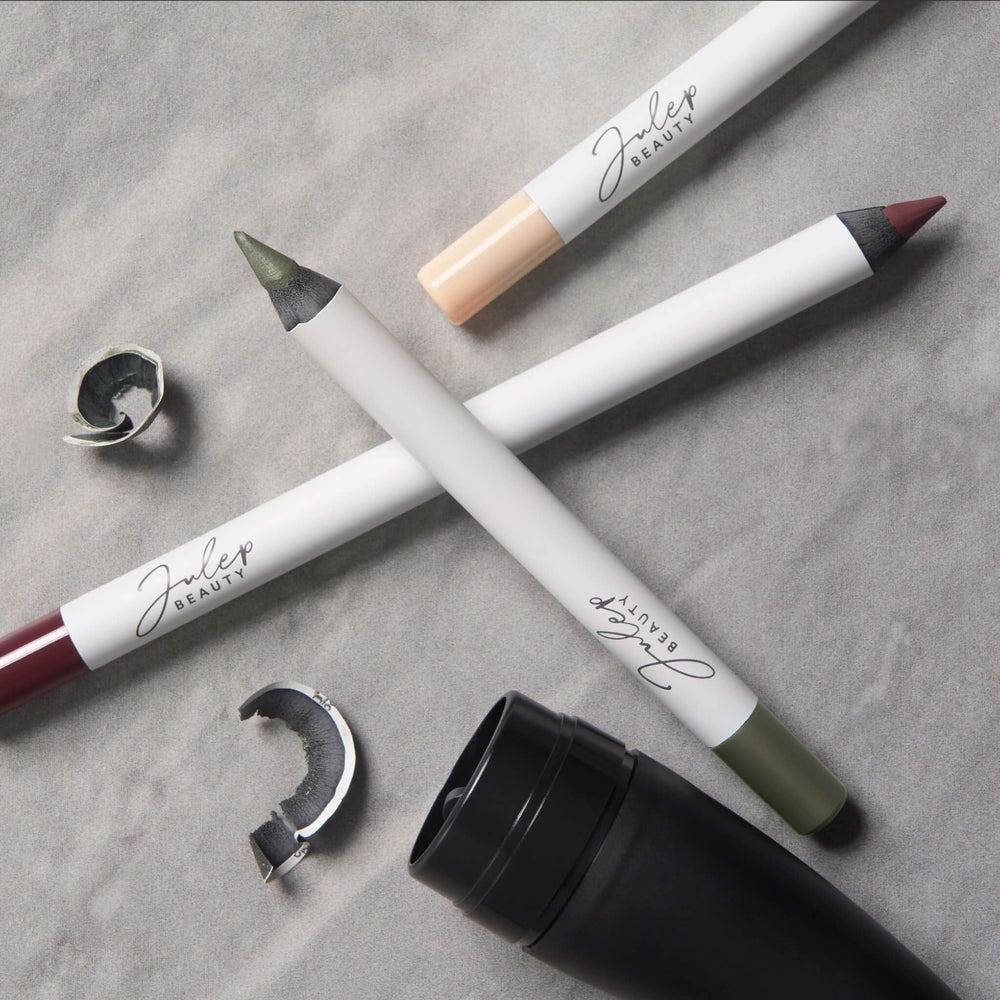Julep When Pencil Met Gel Seaglass Green Matte – utilisation quotidienne sur paupières.