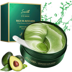 JULYBRO masque yeux avocat hydrogel, réduction des poches et fatigue.