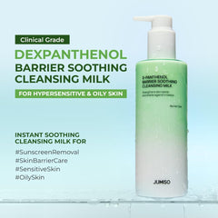 Texture crème du lait nettoyant, émulsion facile à rincer.