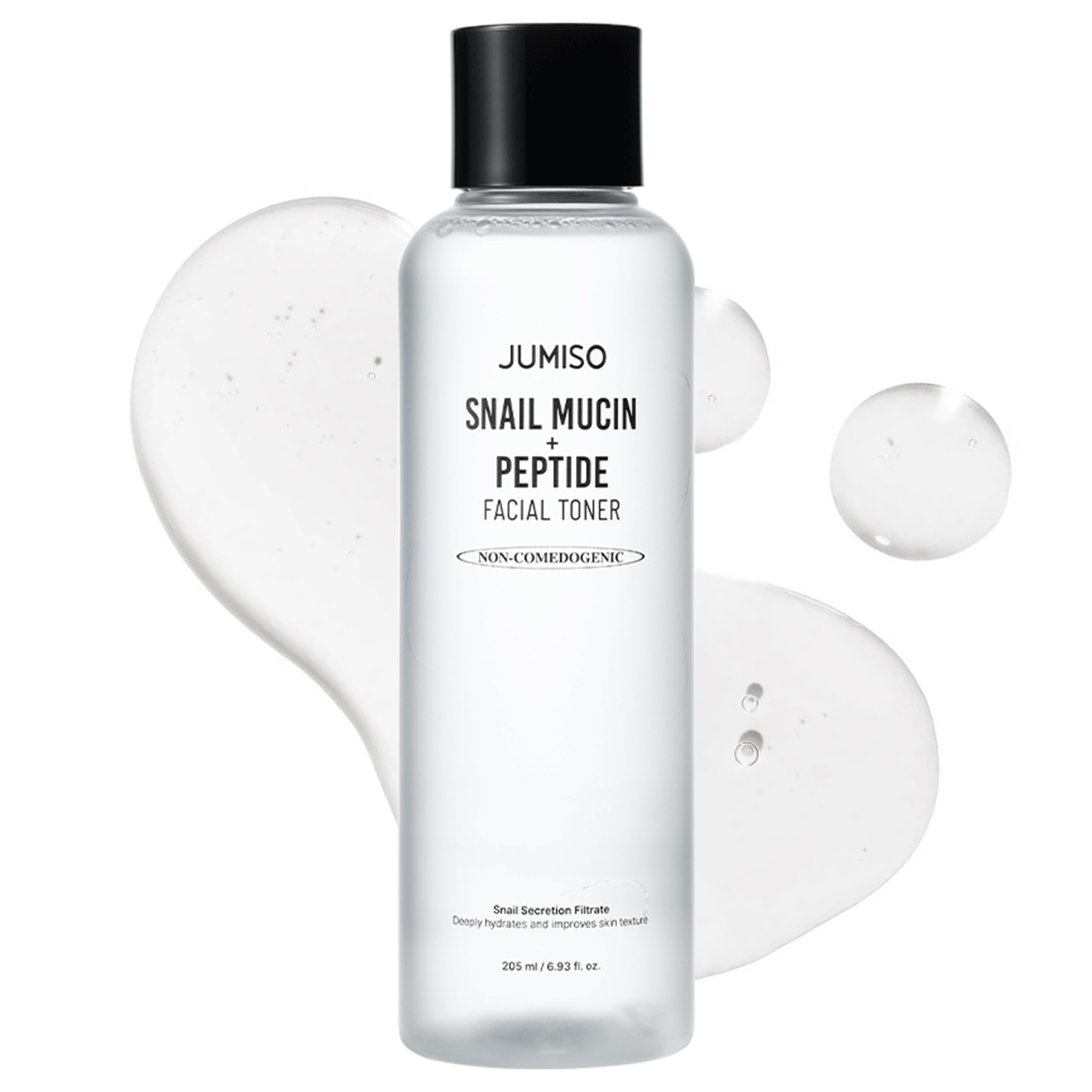 Tonique mucin escargot de JUMISO – bouteille transparente, absorption rapide.