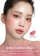 JUNG SAEM MOOL Artist Cushion Blush Finition lumineuse – peau hydratée et radieuse