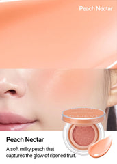 JUNG SAEM MOOL Artist Cushion Blush – teinte Nectar peche pour un rendu doux.