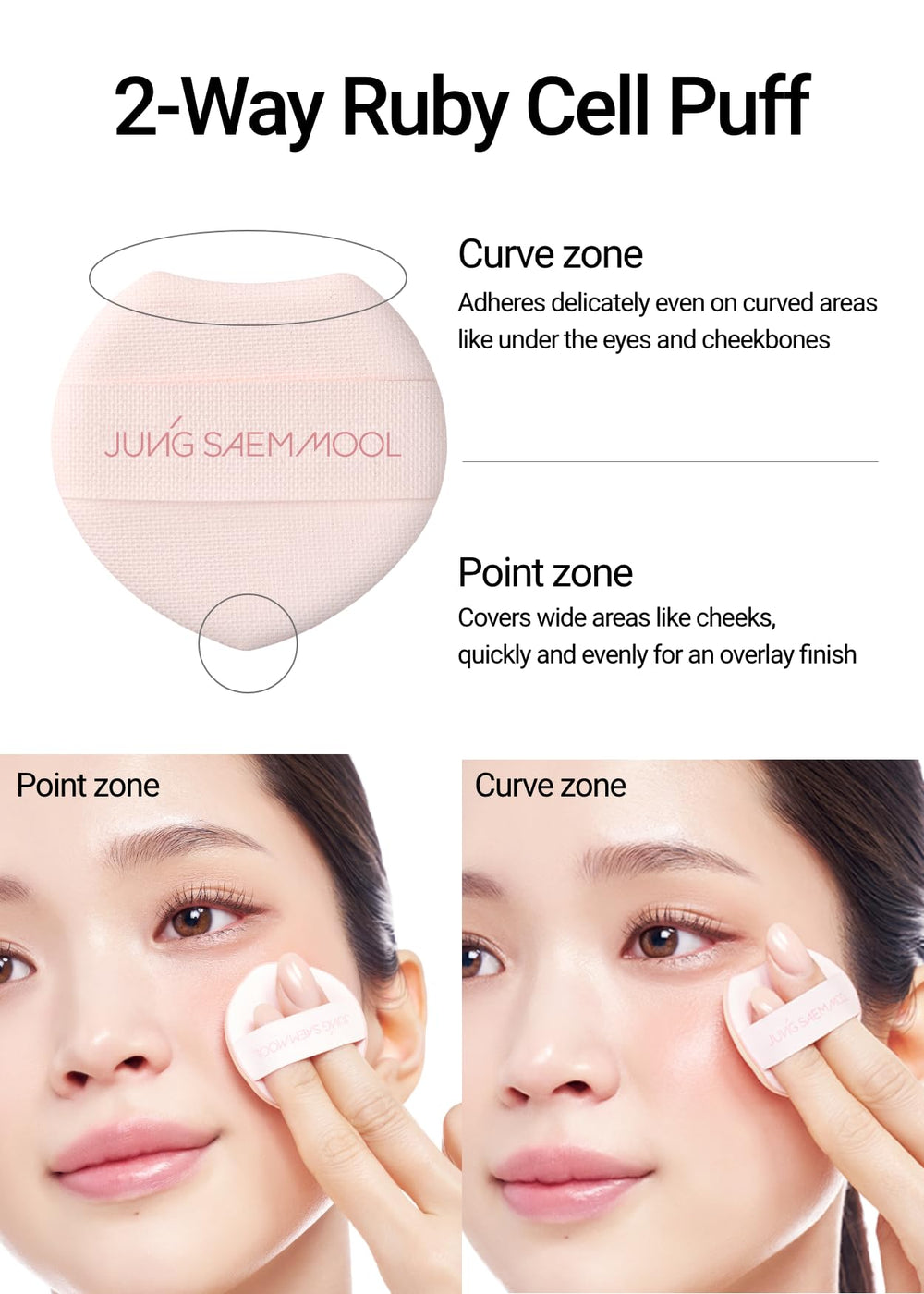 JUNG SAEM MOOL Artist Cushion Blush Teinte Plop Berry durable et modulable